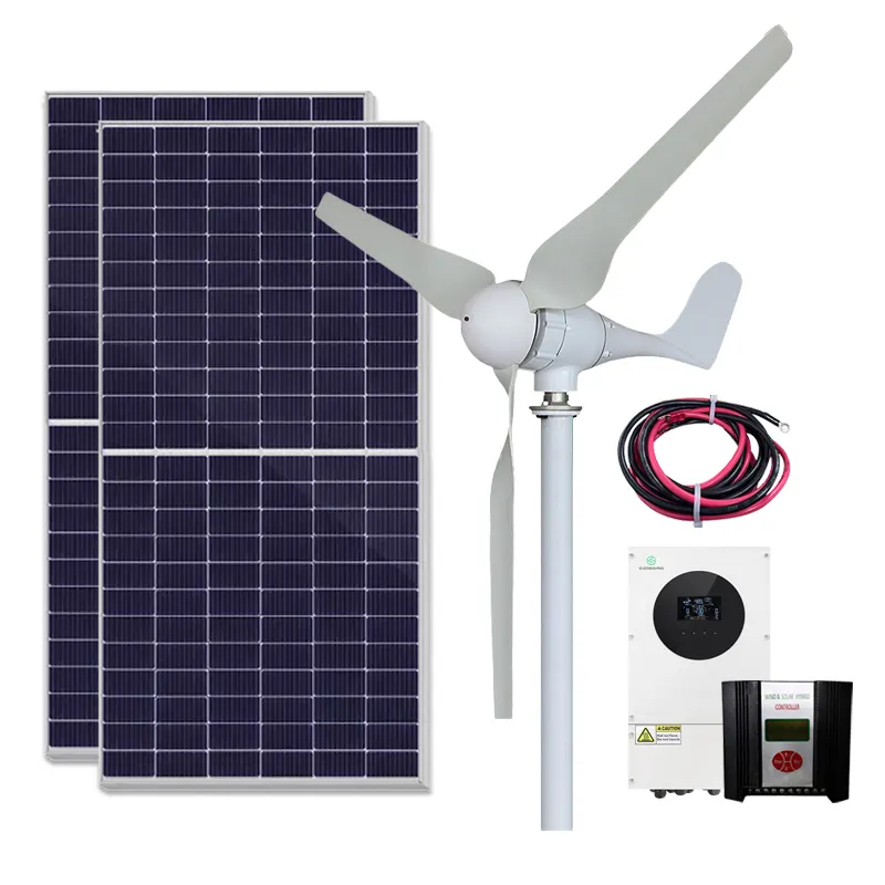 DHC horizontal axis 300w 500w 800w wind and solar complementary system