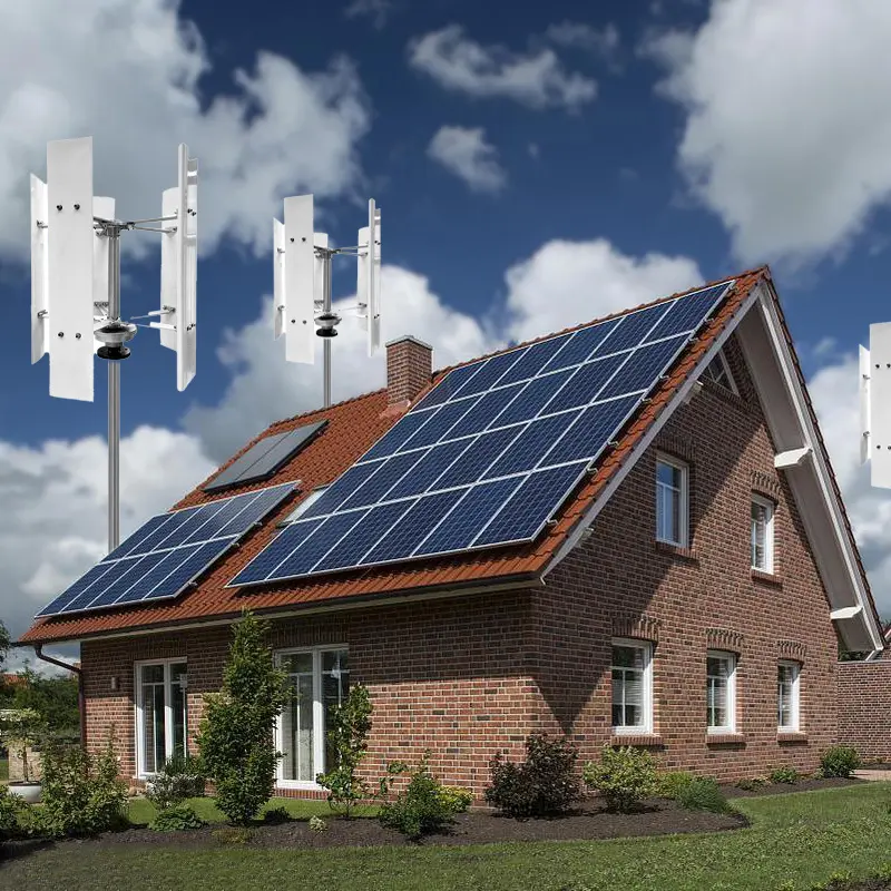 DHC Vertical Axis 30kw 50kw 60kw Wind And Solar Complementary System