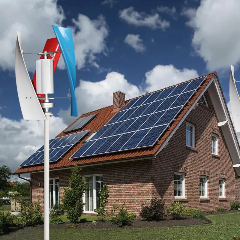 DHC vertical axis 12KW wind and solar complementary system