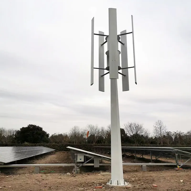 DHC Vertical Axis 30kw 50kw 60kw Wind And Solar Complementary System